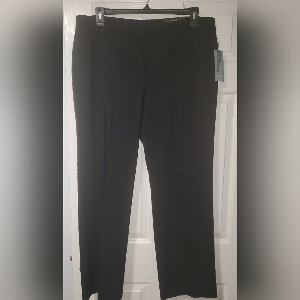 Black Straight-Leg Pants